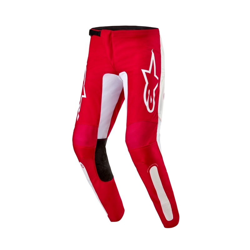 Pantalon motocross Alpinestars Fluid Lurv 2024 rouge-blanc soldes