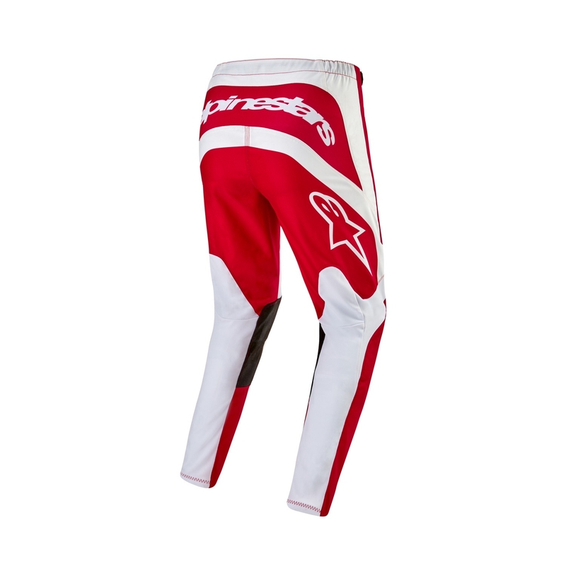 Pantalon motocross Alpinestars Fluid Lurv 2024 rouge-blanc soldes