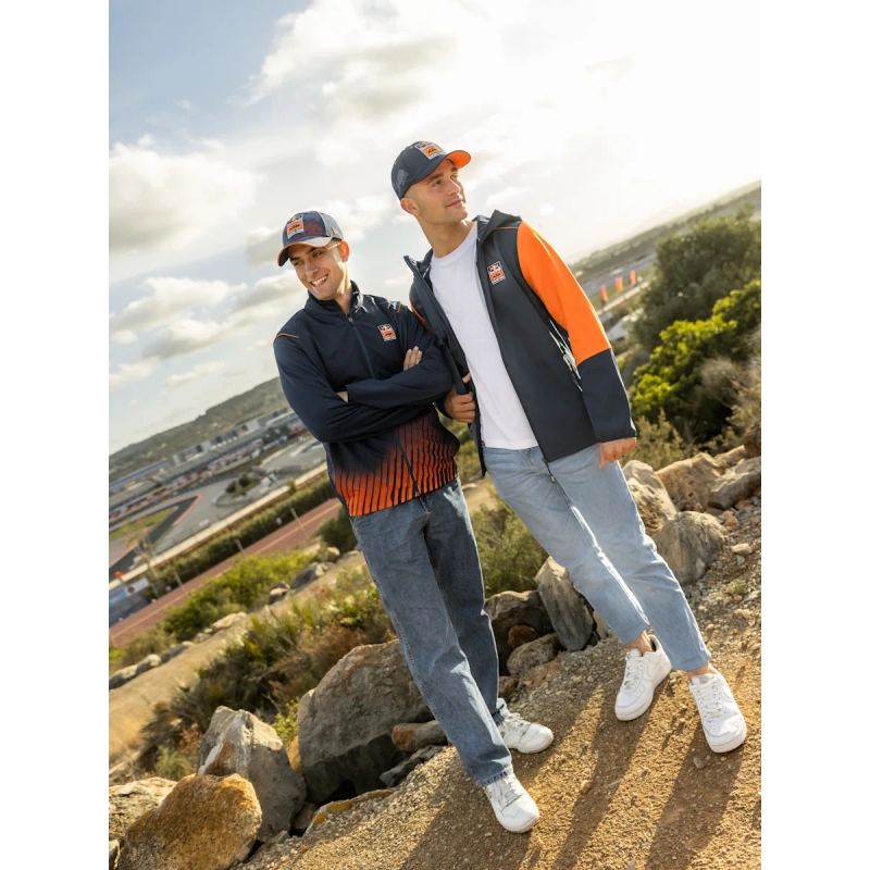KTM Apex Softshell Jacket bleu-orange soldes