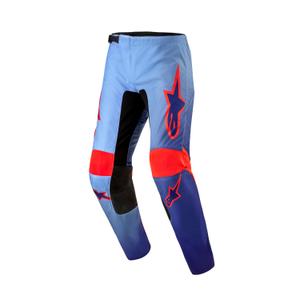 Pantalon motocross Alpinestars Fluid Lucent bleu-bleu clair-orange