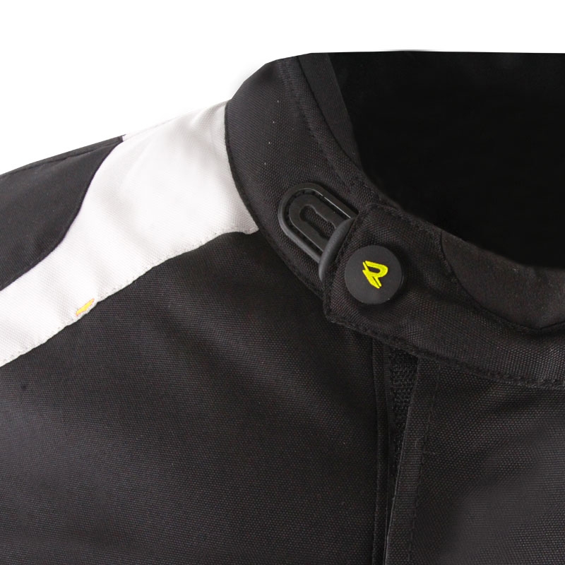 Blouson moto Street Racer Hilax noir-gris-jaune fluo