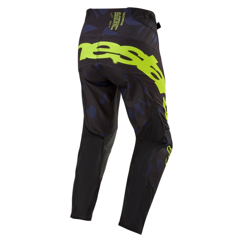 Pantalon de motocross Alpinestars Techstar Rantera noir-bleu-jaune fluo