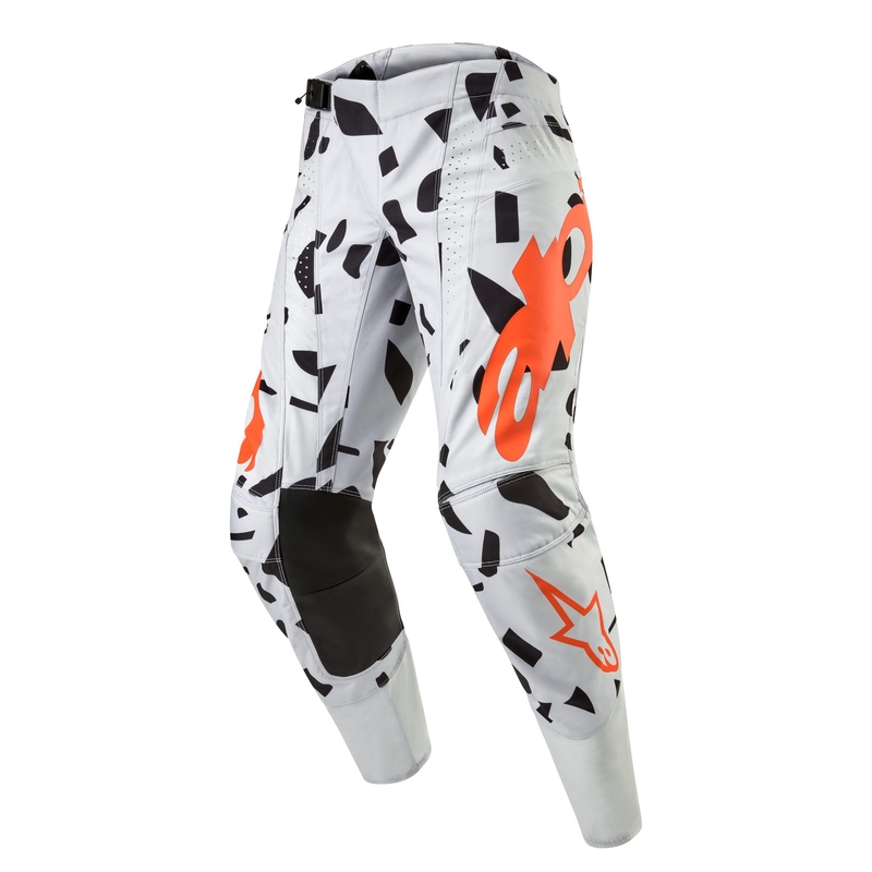 Pantalon de motocross Alpinestars Techstar Rantera gris-orange-noir