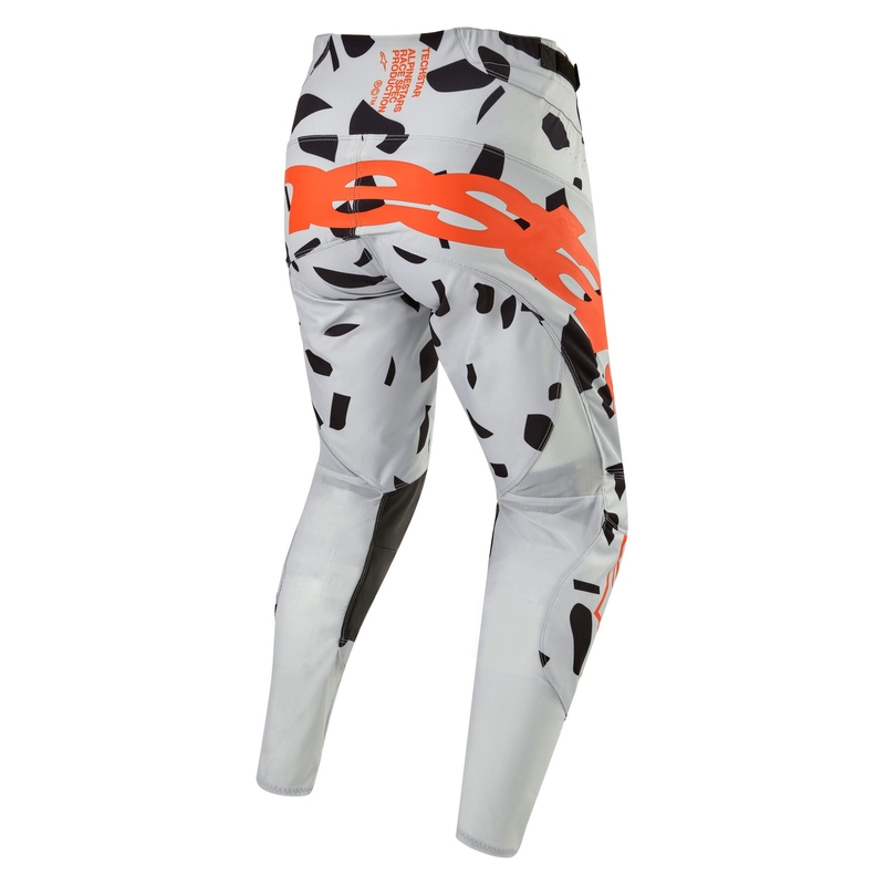 Pantalon de motocross Alpinestars Techstar Rantera gris-orange-noir