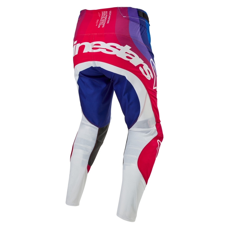 Motokrosové kalhoty Alpinestars Techstar Pneuma 2024 bílo-modro-červené