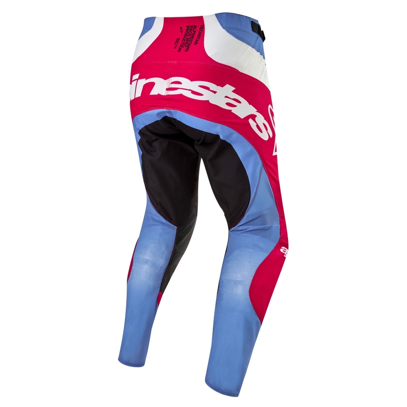 Pantalon motocross Alpinestars Techstar Ocuri 2024 bleu clair-blanc-rouge