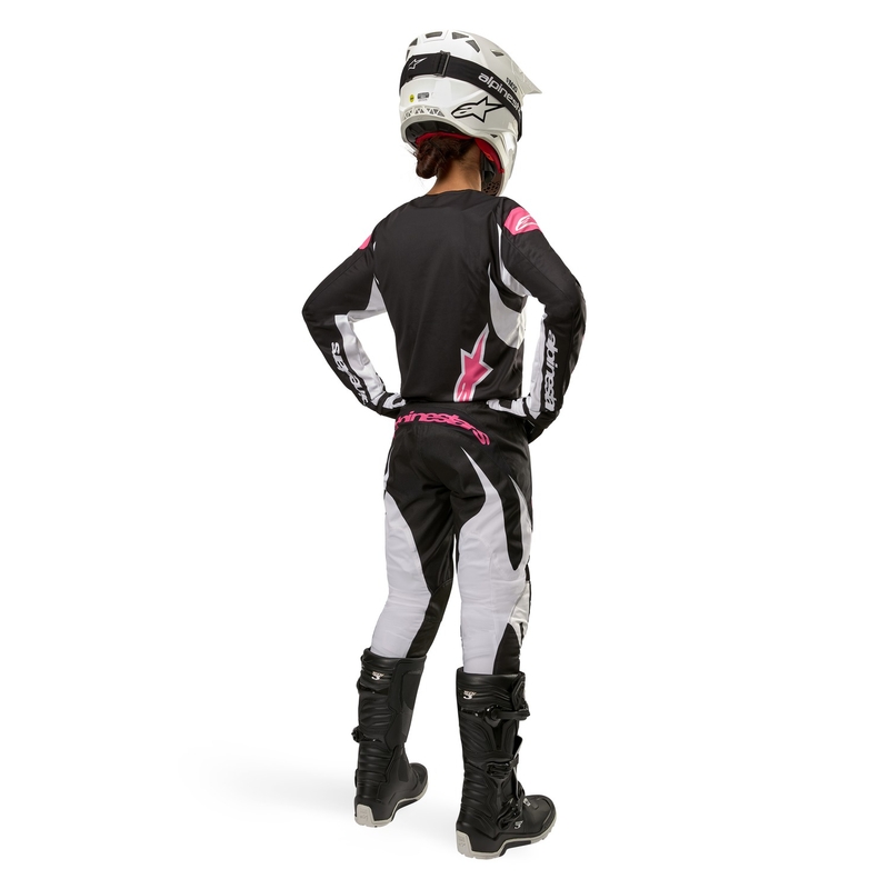 Pantalon de motocross femme Alpinestars Stella Fluid noir-blanc