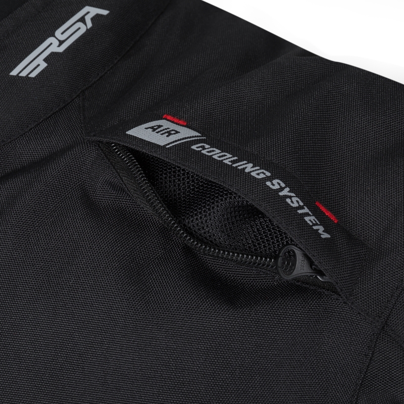 Veste moto RSA Greby 2 noir-gris-blanc