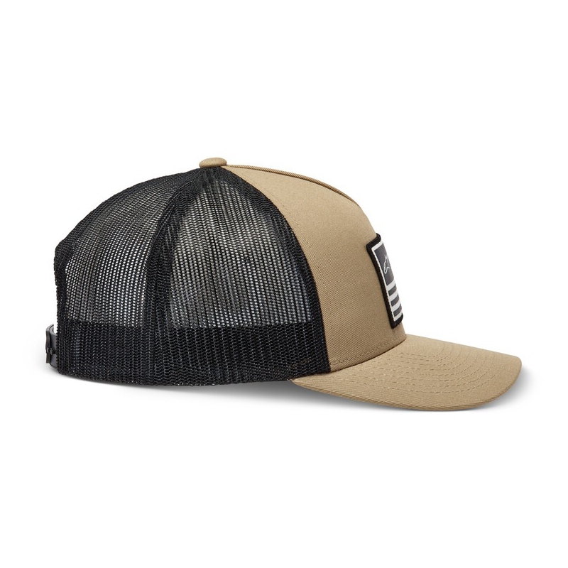 Bonnet Alpinestars Flag Snap sable-noir-blanc
