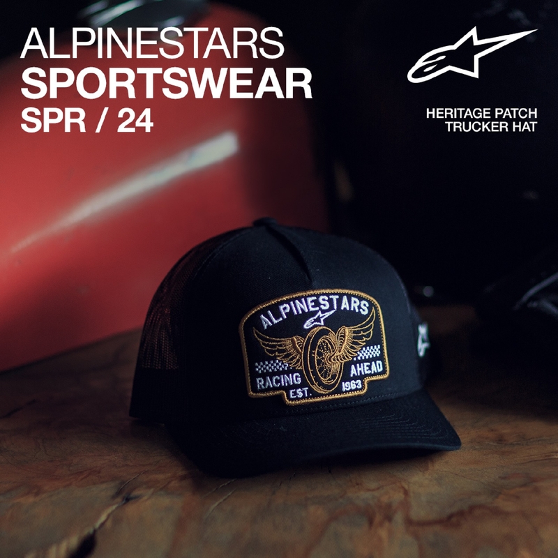 Casquette Alpinestars Heritage Patcher noir-noir