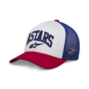 Casquette Alpinestars Dunkerer blanc-rouge-bleu
