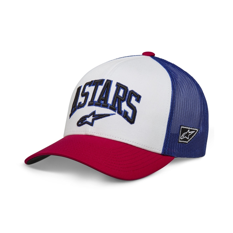 Casquette Alpinestars Dunkerer blanc-rouge-bleu