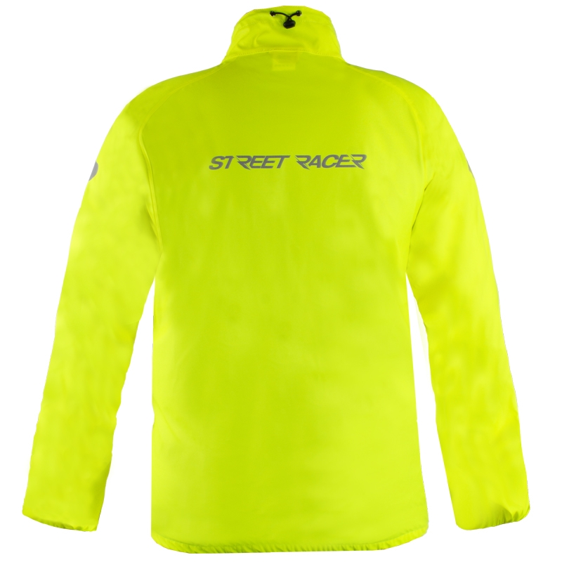 Veste imperméable Street Racer Aqua jaune fluo