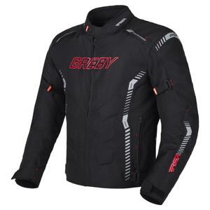 Veste moto RSA Greby 2 noir-gris-rouge