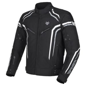 Veste de moto RSA Compact 2 noir-gris-blanc