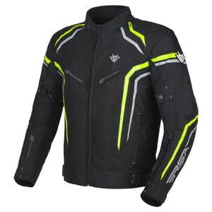 Blouson moto RSA Compact 2 noir-gris-jaune fluo
