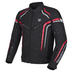 Veste moto RSA Compact 2 noir-gris-rouge