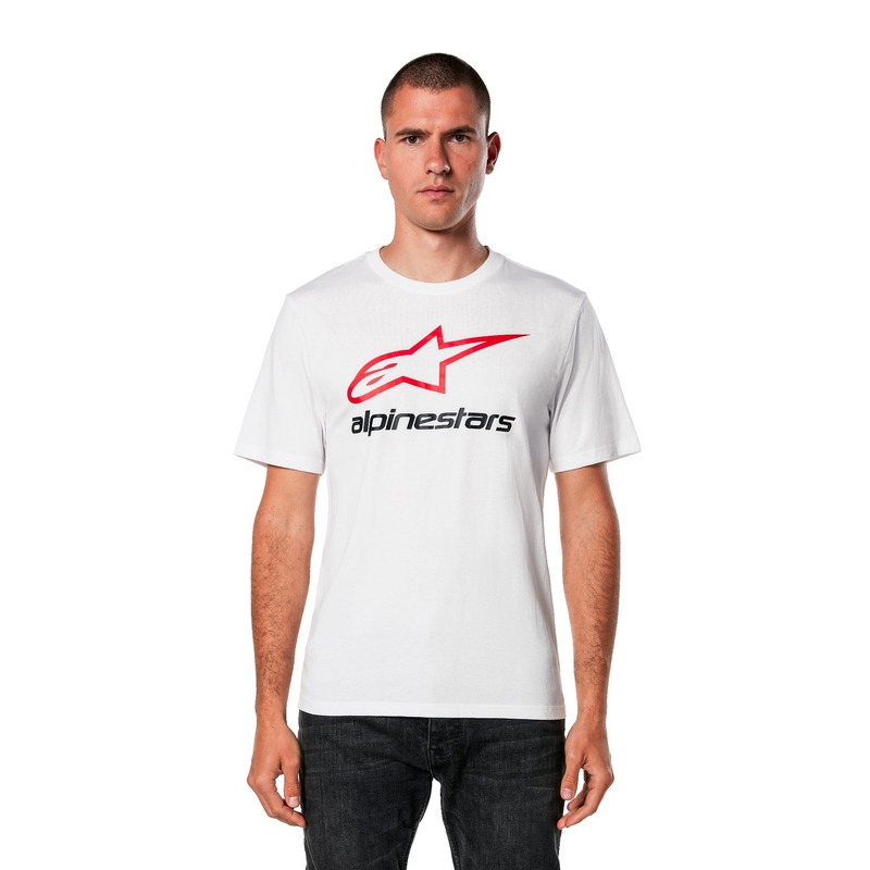 T-shirt Alpinestars Always 2.0 CSF blanc-rouge-noir