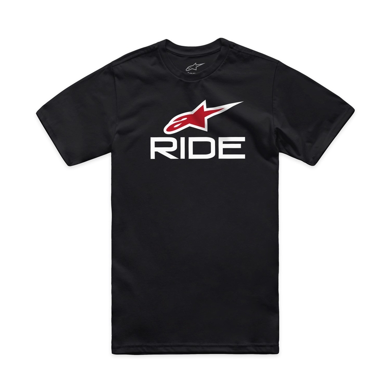 T-shirt Alpinestars Ride 4.0 CSF noir-blanc-rouge
