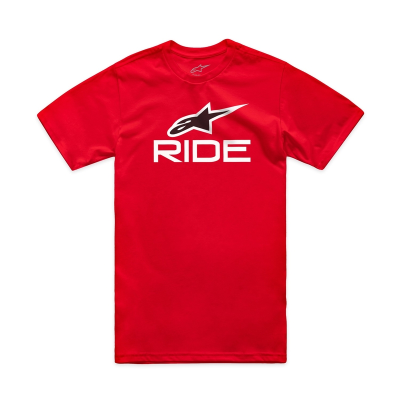 T-shirt Alpinestars Ride 4.0 CSF rouge-blanc-noir