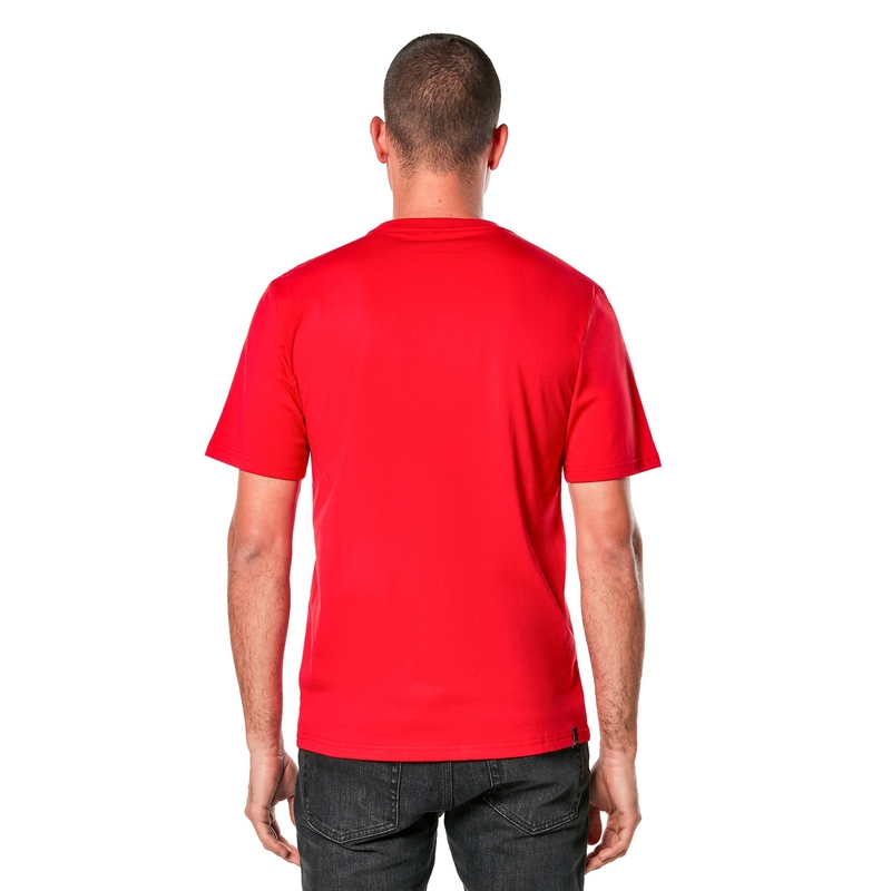 T-shirt Alpinestars Ride 4.0 CSF rouge-blanc-noir