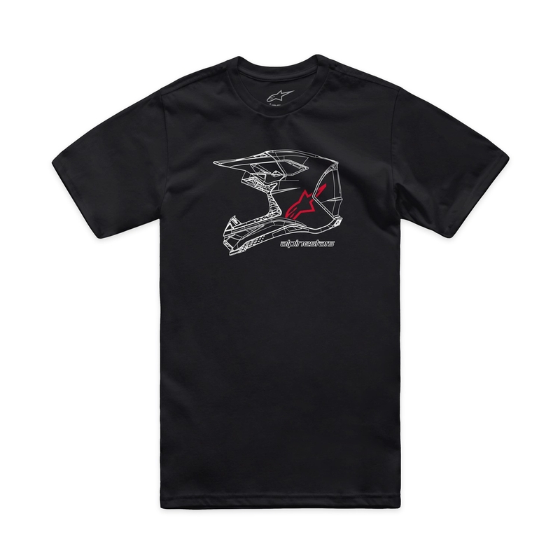 T-shirt Alpinestars MX Helmet CSF noir