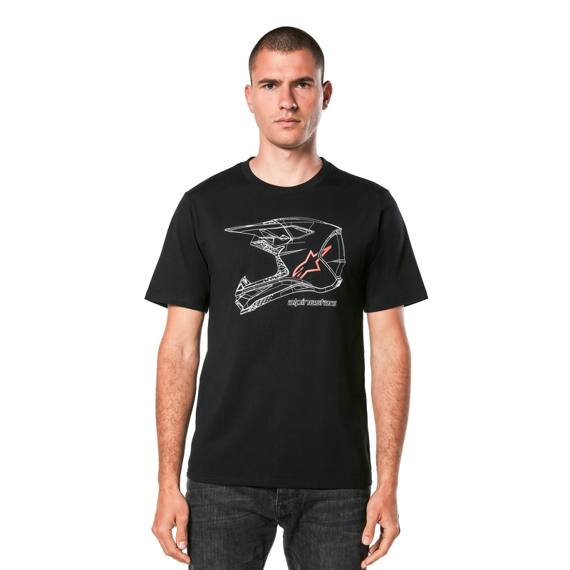 T-shirt Alpinestars MX Helmet CSF noir