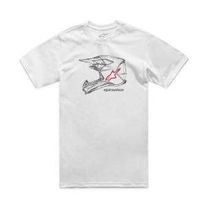 T-shirt Alpinestars MX Helmet CSF blanc