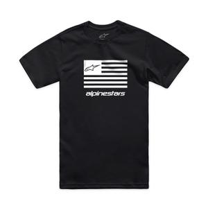 T-shirt Alpinestars Flag CSF noir et blanc