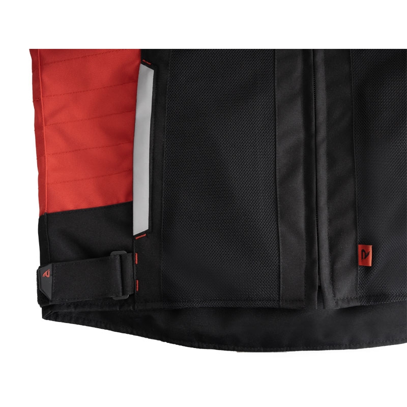 Street Racer Evans Air veste de moto noire et rouge