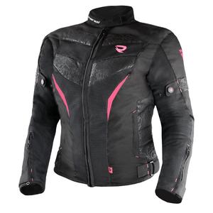 Veste de moto Street Racer Rose Air noir et rose pour femme