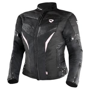 Veste de moto Street Racer Rose Air noir et blanc pour femmes