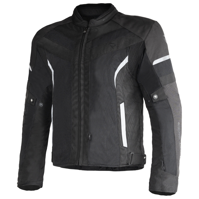 Veste moto noire Street Racer Evans Air
