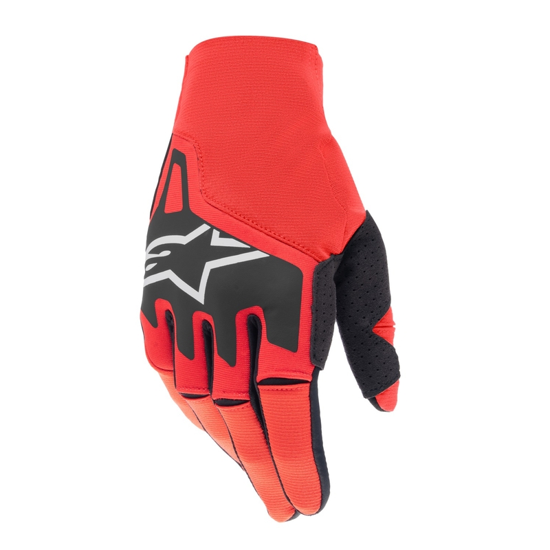 Gants de motocross Alpinestars Techstar rouge-noir-blanc