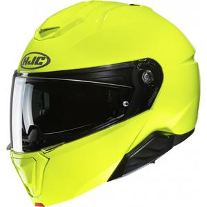 Casque moto modulable HJC i91 Solid vert fluo
