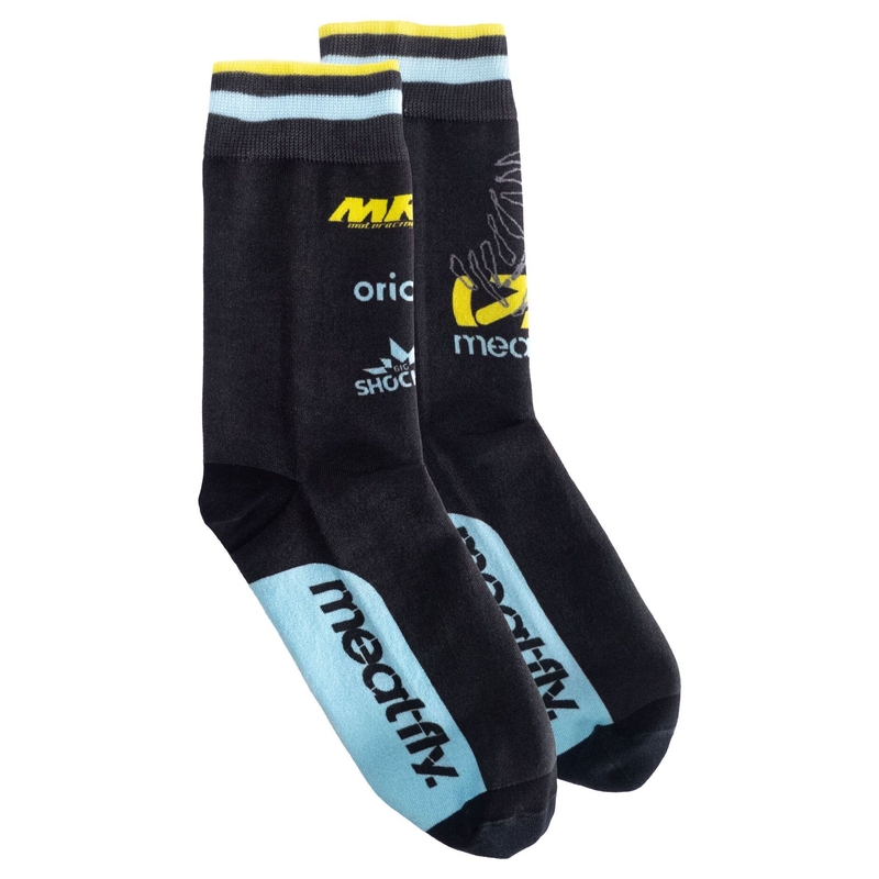 Chaussettes Meatfly Dakar bleu-jaune