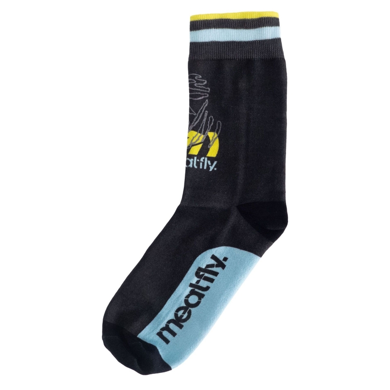 Chaussettes Meatfly Dakar bleu-jaune