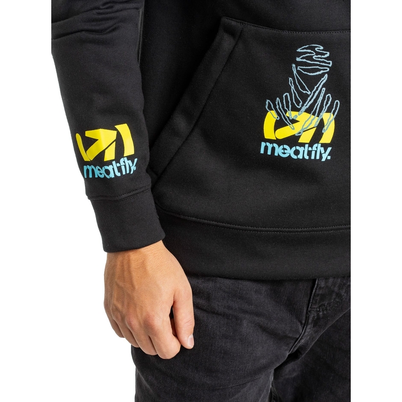 Sweat-shirt technique Meatfly Gravel Dakar noir