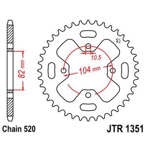 Řetězová rozeta JT 40 zubů, 520