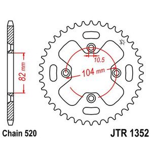 Řetězová rozeta JT 40 zubů, 520