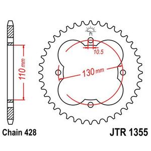 Řetězová rozeta JT 50 zubů, 428