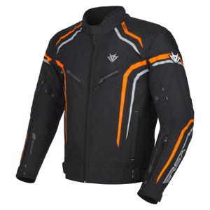 Veste de moto RSA Compact 2 noir-gris-orange