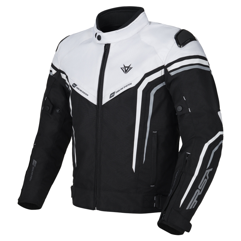 Veste moto RSA Compact 2 EVO noir-gris-blanc