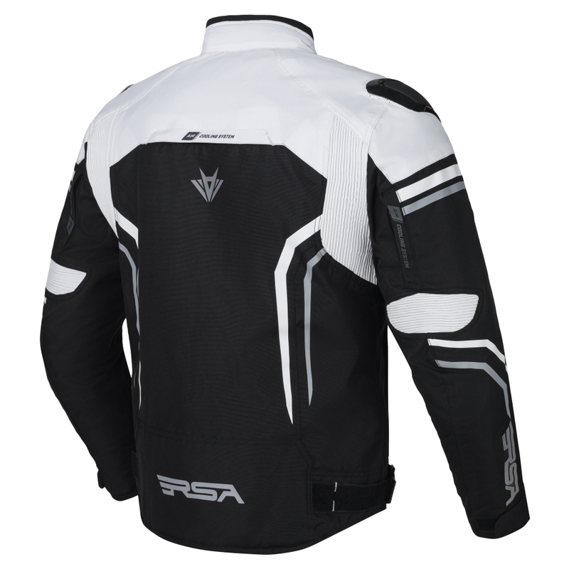 Veste moto RSA Compact 2 EVO noir-gris-blanc