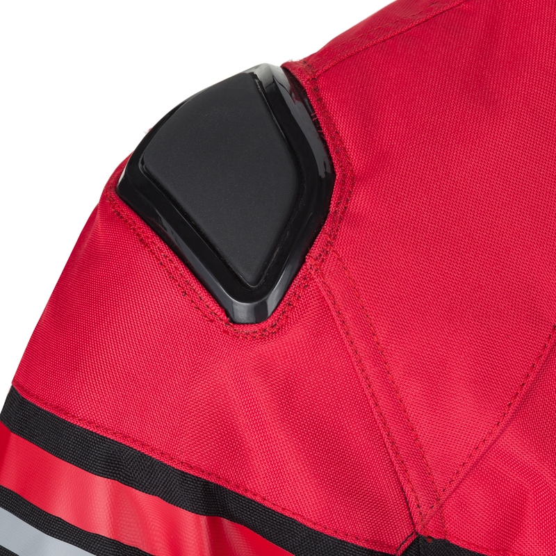 Blouson de moto RSA Compact 2 EVO noir-gris-rouge