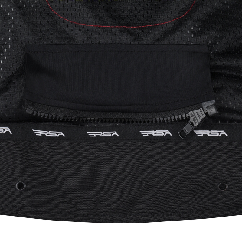 Blouson de moto RSA Compact 2 EVO noir-gris-rouge