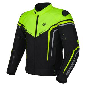 Blouson moto RSA Compact 2 EVO noir-gris-jaune fluo