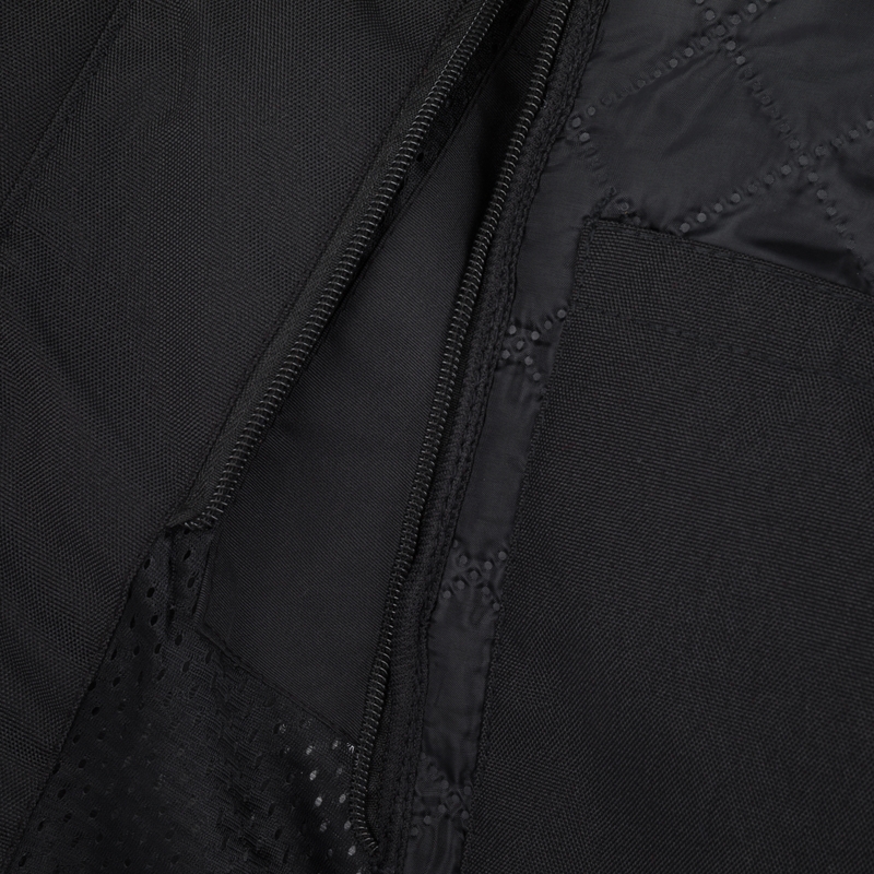 Blouson de moto RSA Compact 2 EVO noir-gris-jaune fluo