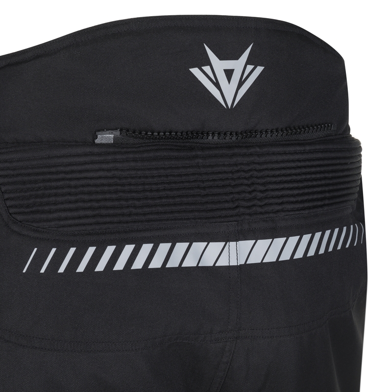 Pantalon de moto RSA Greby 2 noir et blanc pour femmes