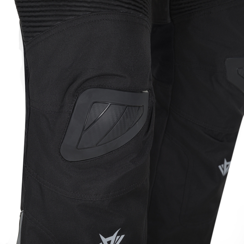 Pantalon de moto RSA Rider noir et blanc